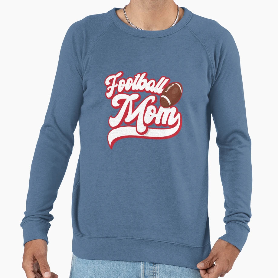 Football Mom Nautical Blue And Red Sweatshirt - Novelty Apparel Men Women - T-Shirt, Sweatshirt, Hoodie
