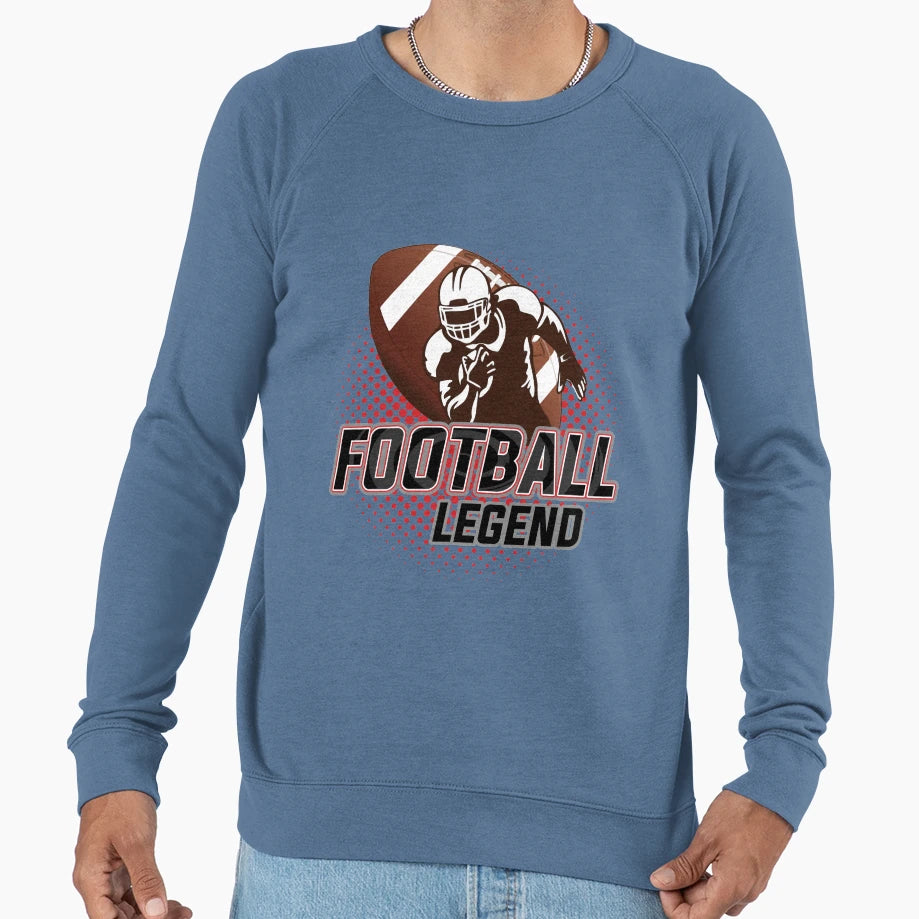 American Football Player Sweatshirt - Aesthetic Graphic Men Women - T-Shirt, Sweatshirt, Hoodie