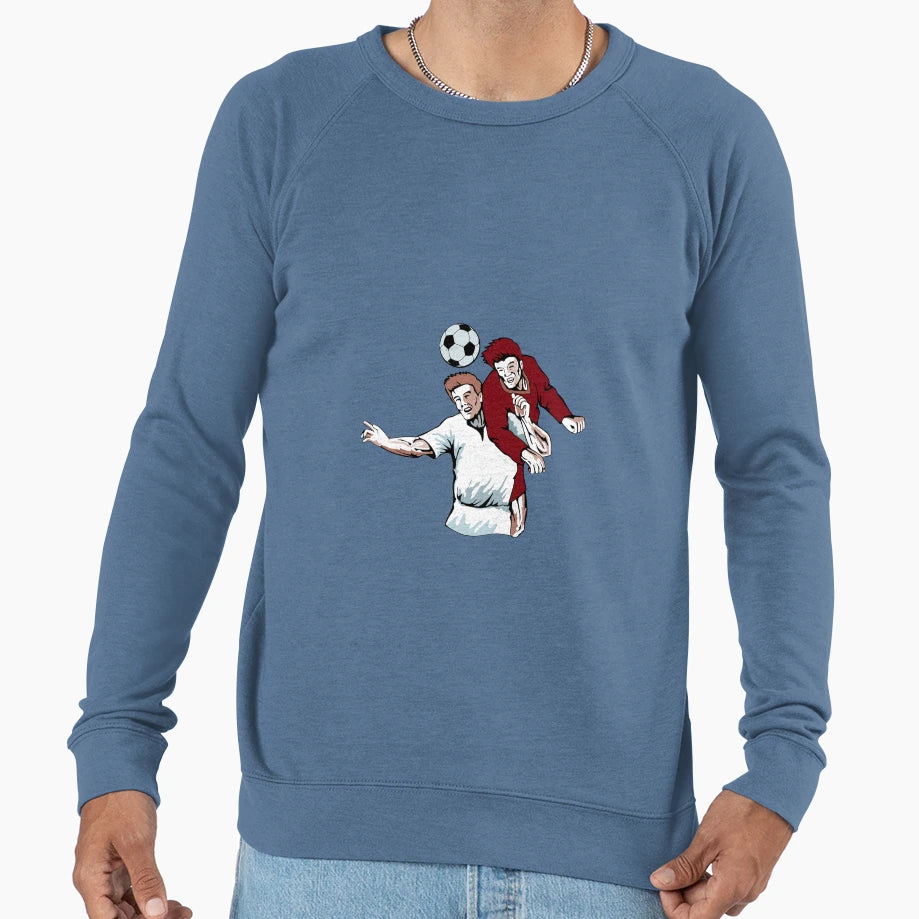 Football Player Header Sweatshirt - Aesthetic Graphic Unisex - T-Shirt, Sweatshirt, Hoodie
