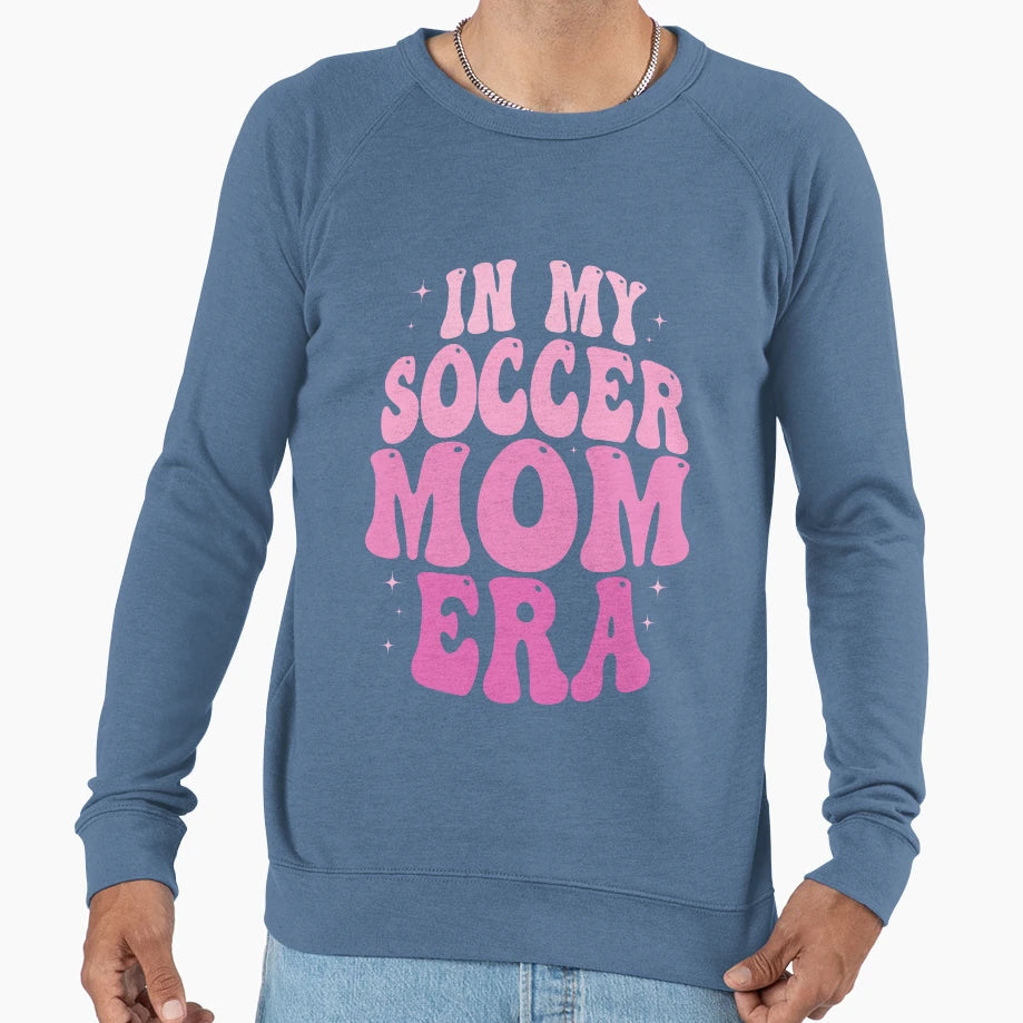 My Soccer Mom Era Groovy Soccer Sweatshirt - Trendy Graphic for Adults - T-Shirt, Sweatshirt, Hoodie
