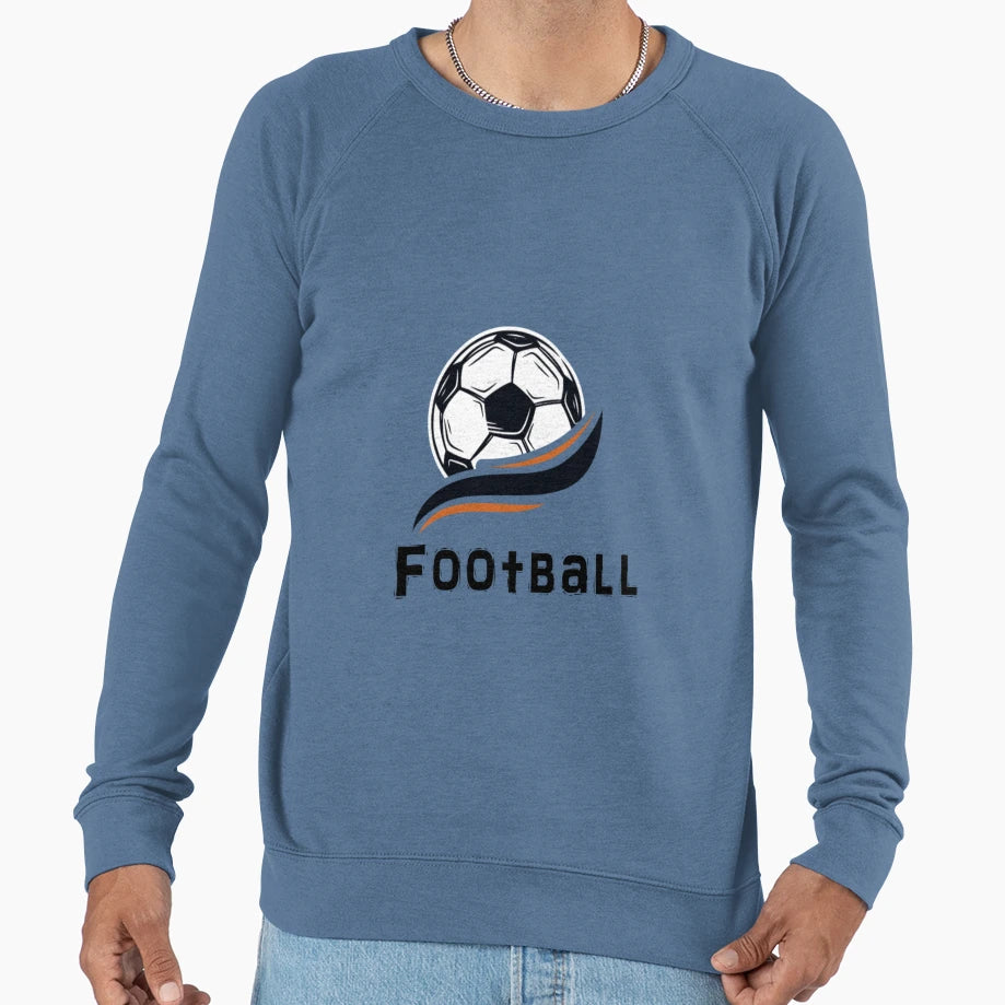 Football Sweatshirt - Minimalist Print Men Women - T-Shirt, Sweatshirt, Hoodie