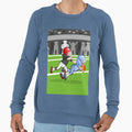 Soccer Player Escapes To Blockade Sweatshirt - Unique Graphic Men Women - T-Shirt, Sweatshirt, Hoodie