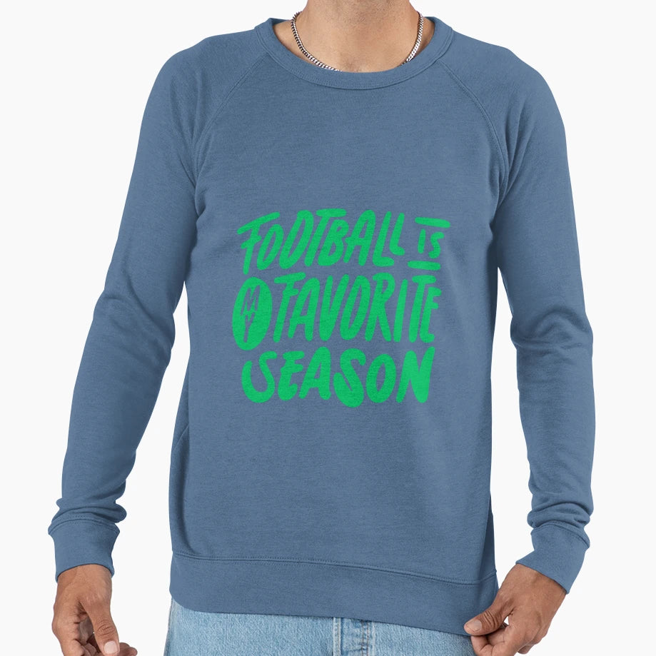 Football Is My Favourite Season Sweatshirt - Minimalist Print for Adults - T-Shirt, Sweatshirt, Hoodie