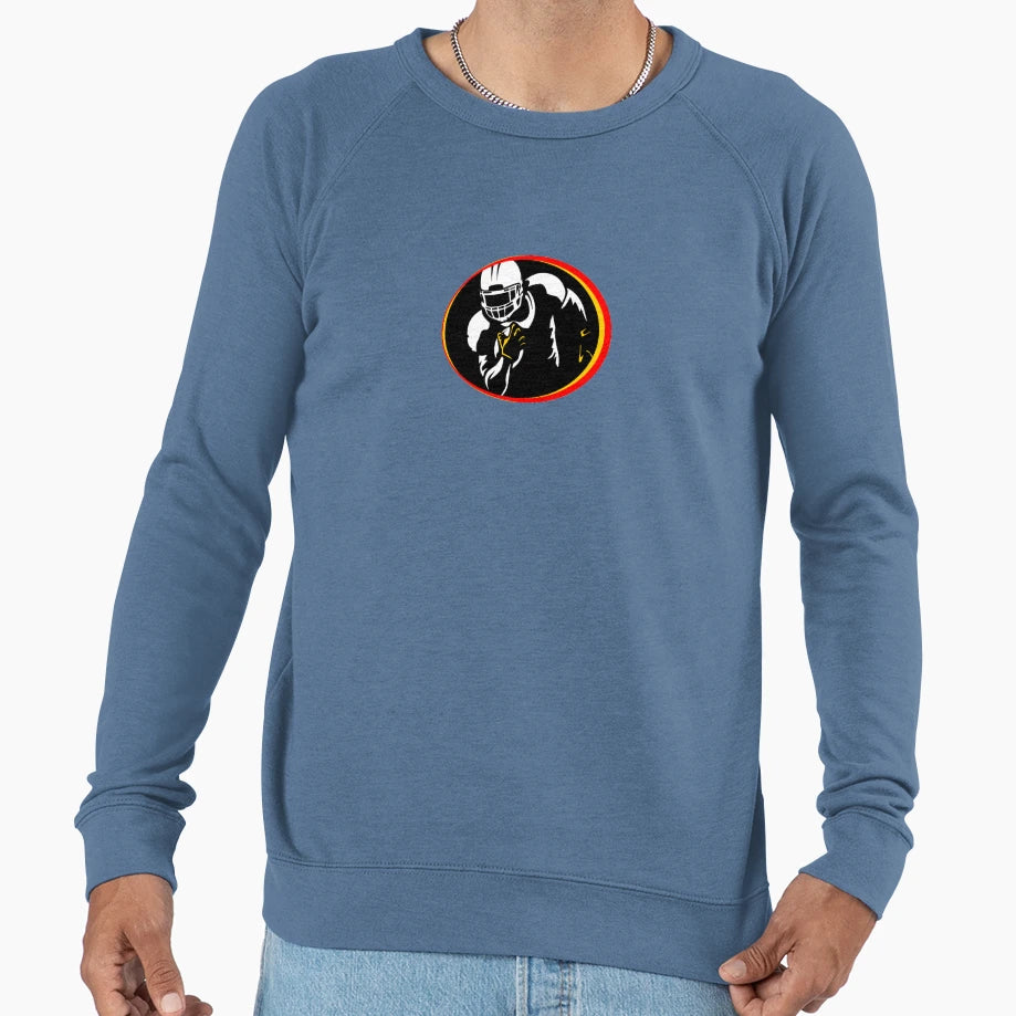 Running Football Player Sweatshirt - Minimalist Print Unisex - T-Shirt, Sweatshirt, Hoodie