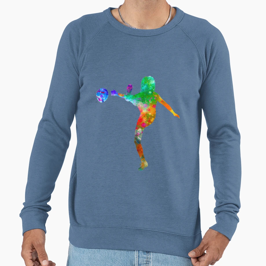 Soccer Player 17 Watercolor Sweatshirt - Streetwear Style Men Women - T-Shirt, Sweatshirt, Hoodie
