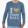 I Heart Football Sweatshirt - Casual Everyday Wear Unisex - T-Shirt, Sweatshirt, Hoodie