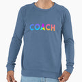 Coach Sports Logo Rainbow Sweatshirt - Streetwear Style for Adults - T-Shirt, Sweatshirt, Hoodie