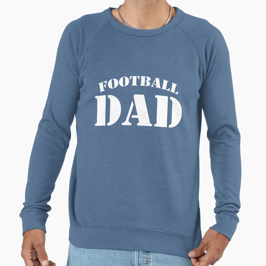 Football Dad Gift Proud Father T-Shirt - Minimalist Print Men Women - T-Shirt, Sweatshirt, Hoodie