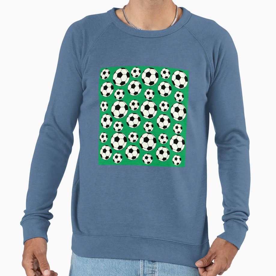 Football Soccer Balls Theme Gifts Sweatshirt - Unique Graphic for Adults - T-Shirt, Sweatshirt, Hoodie