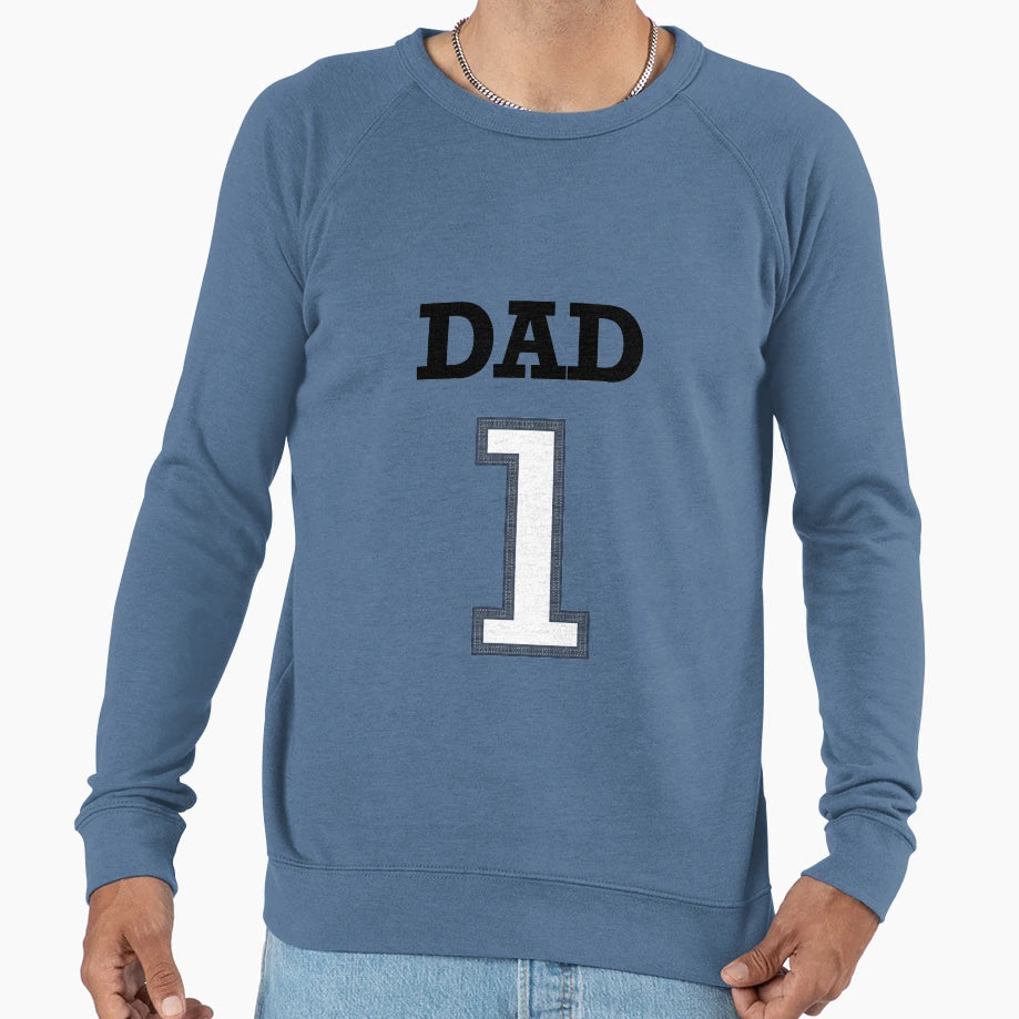 Dad 1 Child Funny Father Day Gift Sweatshirt - Custom Art Print for Adults - T-Shirt, Sweatshirt, Hoodie