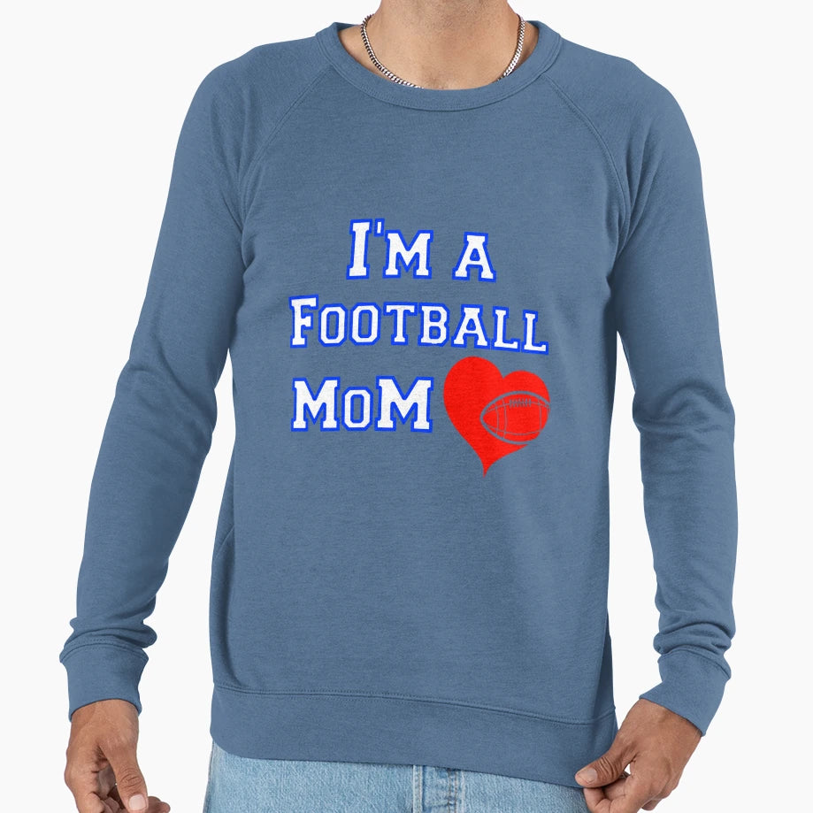 Football Mom Sweatshirt - Custom Art Print Men Women - T-Shirt, Sweatshirt, Hoodie