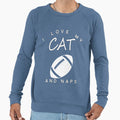 I Love My Cat Football And Naps Sweatshirt - Unique Graphic Men Women - T-Shirt, Sweatshirt, Hoodie