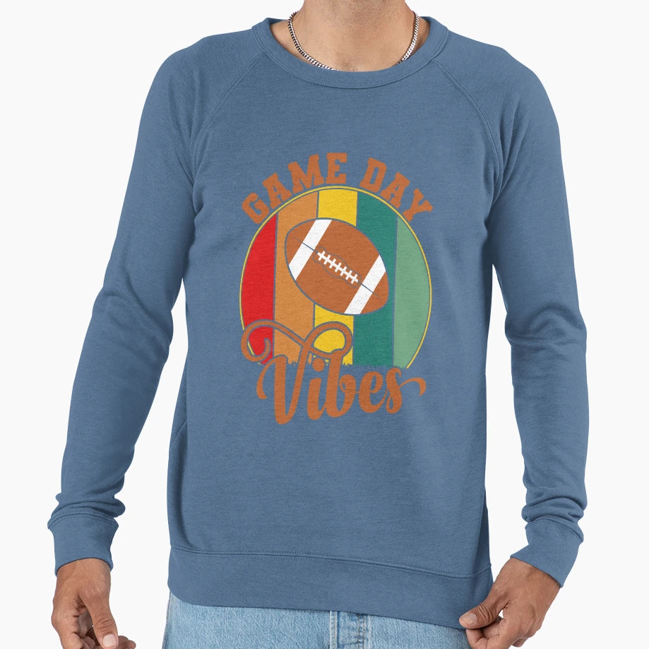 Game Day Vibes American Football Sweatshirt - Aesthetic Graphic Unisex - T-Shirt, Sweatshirt, Hoodie