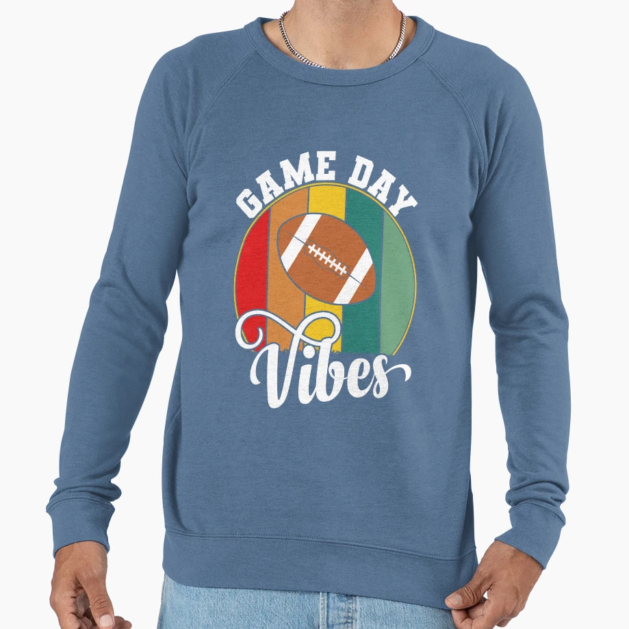 Game Day Vibes American Football Sweatshirt - Custom Art Print Unisex - T-Shirt, Sweatshirt, Hoodie