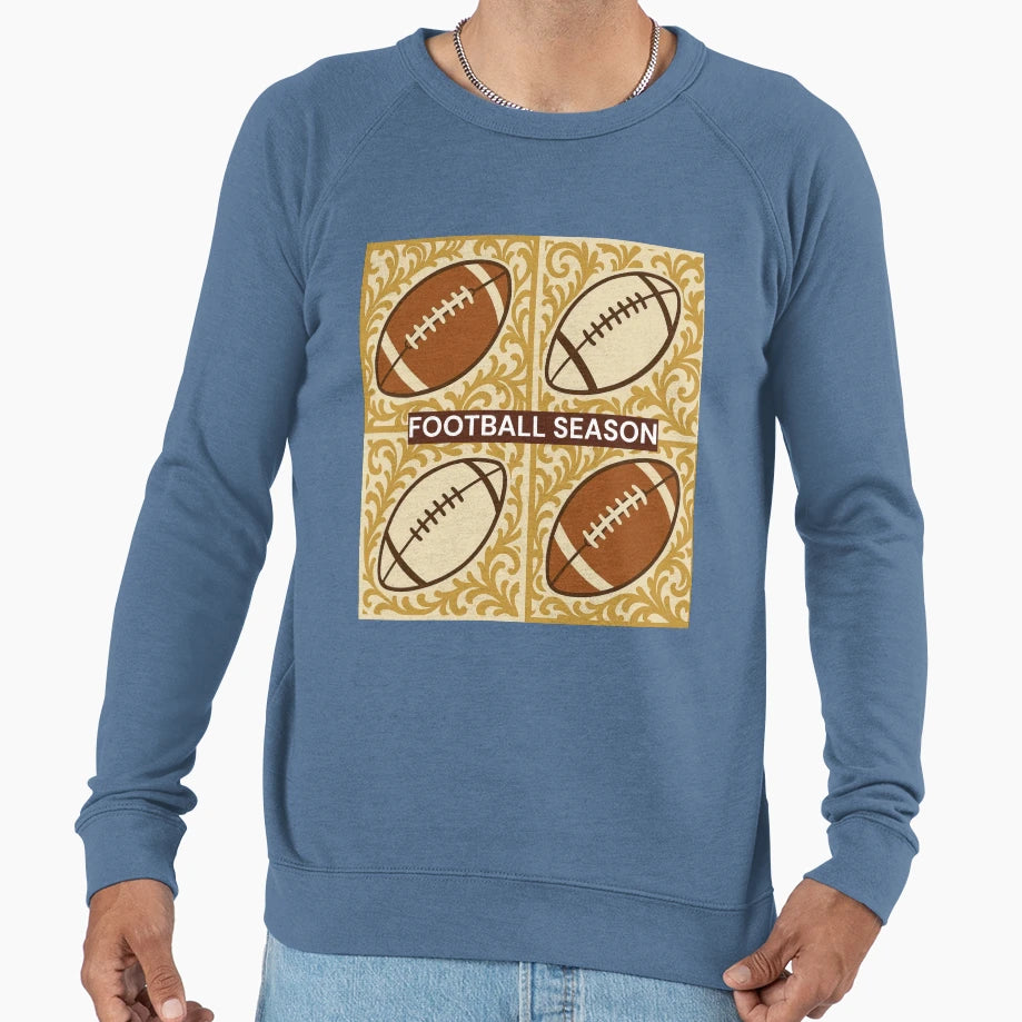 Football Season Baroque Sweatshirt - Trendy Graphic Unisex - T-Shirt, Sweatshirt, Hoodie