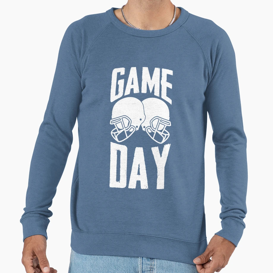 Game Day American Football Helmet Sweatshirt - Trendy Graphic for Adults - T-Shirt, Sweatshirt, Hoodie