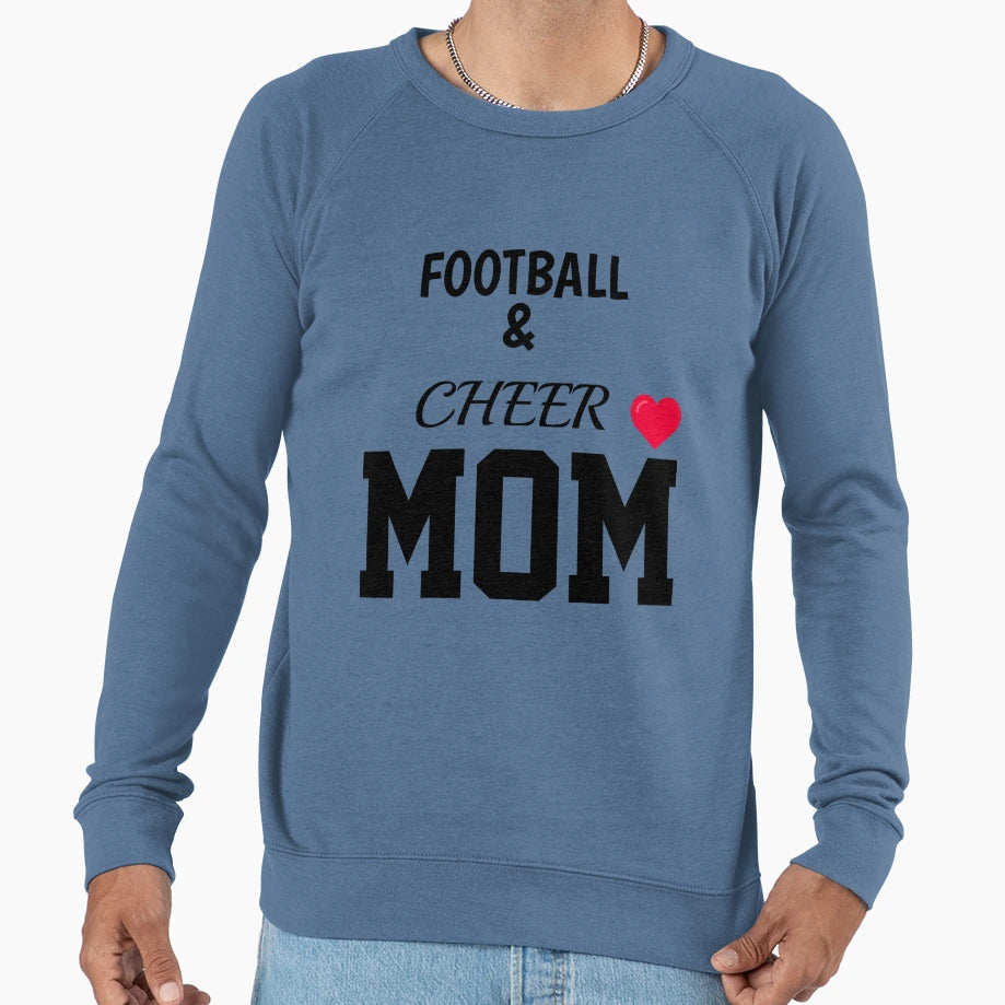 Football Cheer Mom Sweatshirt - Fun Novelty Design Men Women - T-Shirt, Sweatshirt, Hoodie