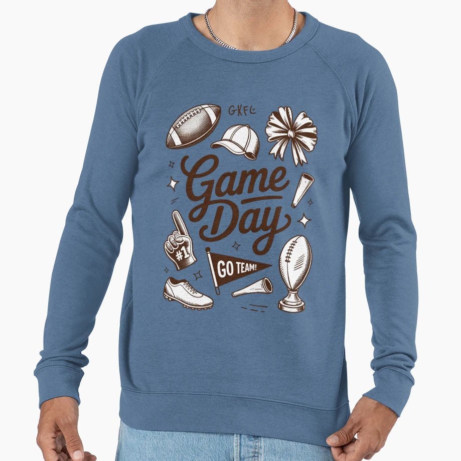 Game Day Boho Football Season Hand Sweatshirt - Trendy Graphic for Adults - T-Shirt, Sweatshirt, Hoodie