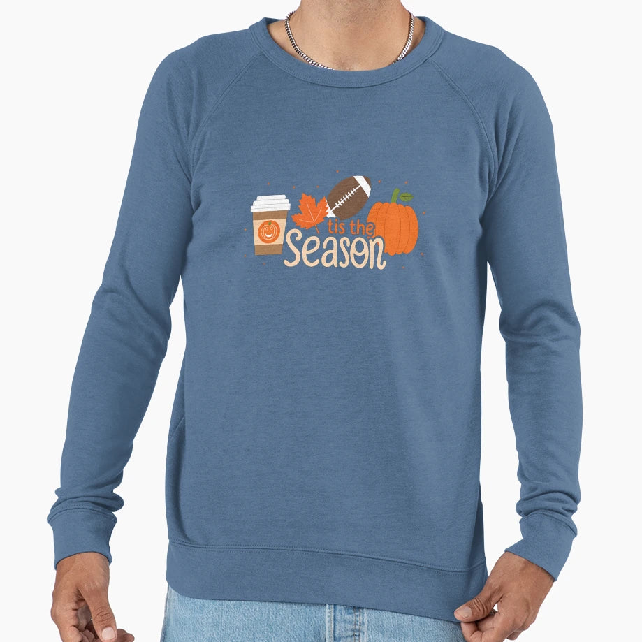 Tis Season Volleyball Pumpkin Sweatshirt - Custom Art Print for Adults - T-Shirt, Sweatshirt, Hoodie