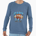 Game Day Sequin Football Shiny Sweatshirt - Minimalist Print for Adults - T-Shirt, Sweatshirt, Hoodie