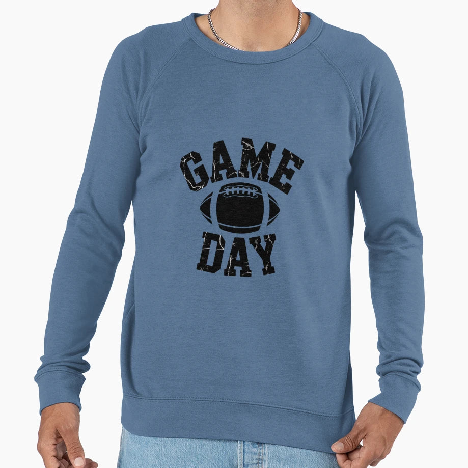 Game Day Football Season Sweatshirt - Minimalist Print for Adults - T-Shirt, Sweatshirt, Hoodie