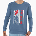 American Flag Football Tight End Dad T-Shirt - Minimalist Print for Adults - T-Shirt, Sweatshirt, Hoodie