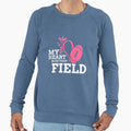 My Heart Is That Field Football Game Sweatshirt - Graphic Print Men Women - T-Shirt, Sweatshirt, Hoodie