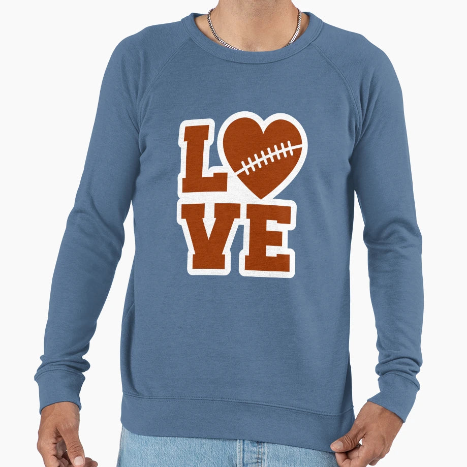 Football Love Sweatshirt - Aesthetic Graphic for Adults - T-Shirt, Sweatshirt, Hoodie