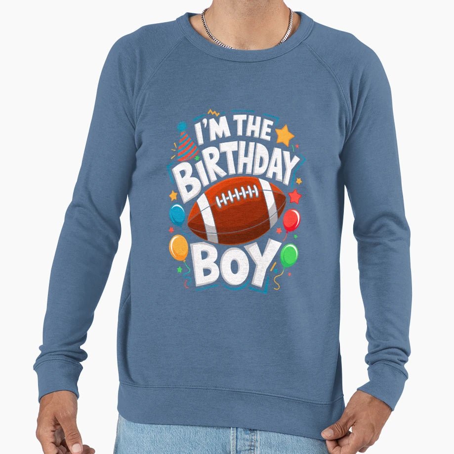 Funny Football Birthday Bday Sweatshirt - Graphic Print for Adults - T-Shirt, Sweatshirt, Hoodie