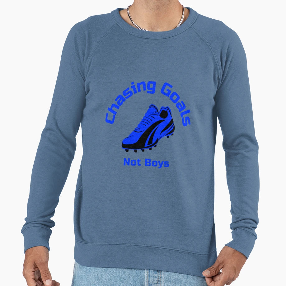 Chasing Goals Not Funny Soccer Sweatshirt - Aesthetic Graphic for Adults - T-Shirt, Sweatshirt, Hoodie