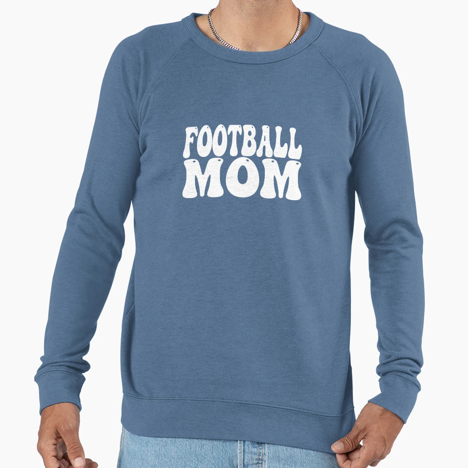 Funny Womens Game Day Football Mom Sweatshirt - Custom Art Print for Adults - T-Shirt, Sweatshirt, Hoodie