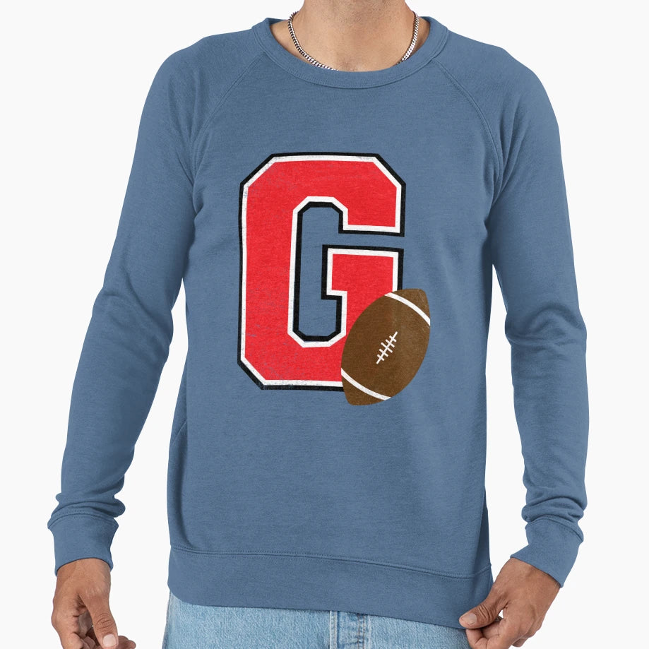 G Football Sweatshirt - Casual Everyday Wear Men Women - T-Shirt, Sweatshirt, Hoodie