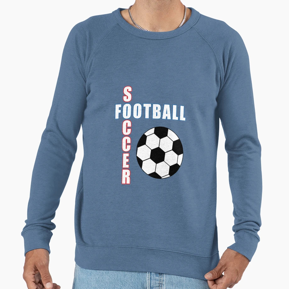 Soccer Football Sweatshirt - Aesthetic Graphic Men Women - T-Shirt, Sweatshirt, Hoodie