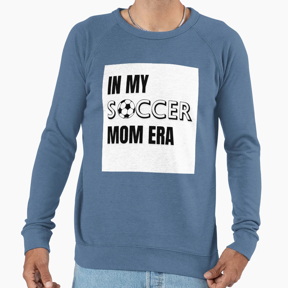 My Soccer Mom Era White Sweatshirt - Fun Novelty Design for Adults - T-Shirt, Sweatshirt, Hoodie