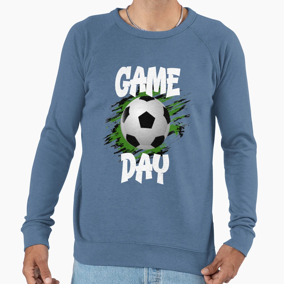 Fun Sports Game Day Soccer Sweatshirt - Aesthetic Graphic Unisex - T-Shirt, Sweatshirt, Hoodie