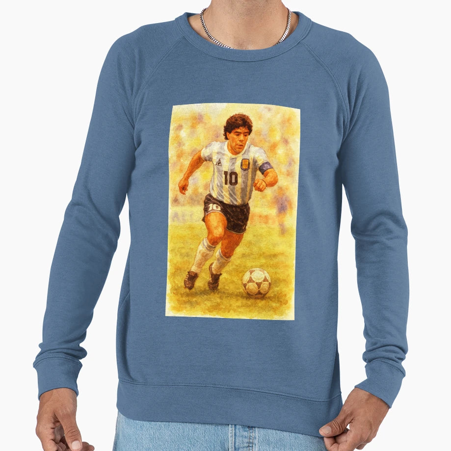 Diego Maradona Football Legend Sweatshirt - Custom Art Print for Adults - T-Shirt, Sweatshirt, Hoodie