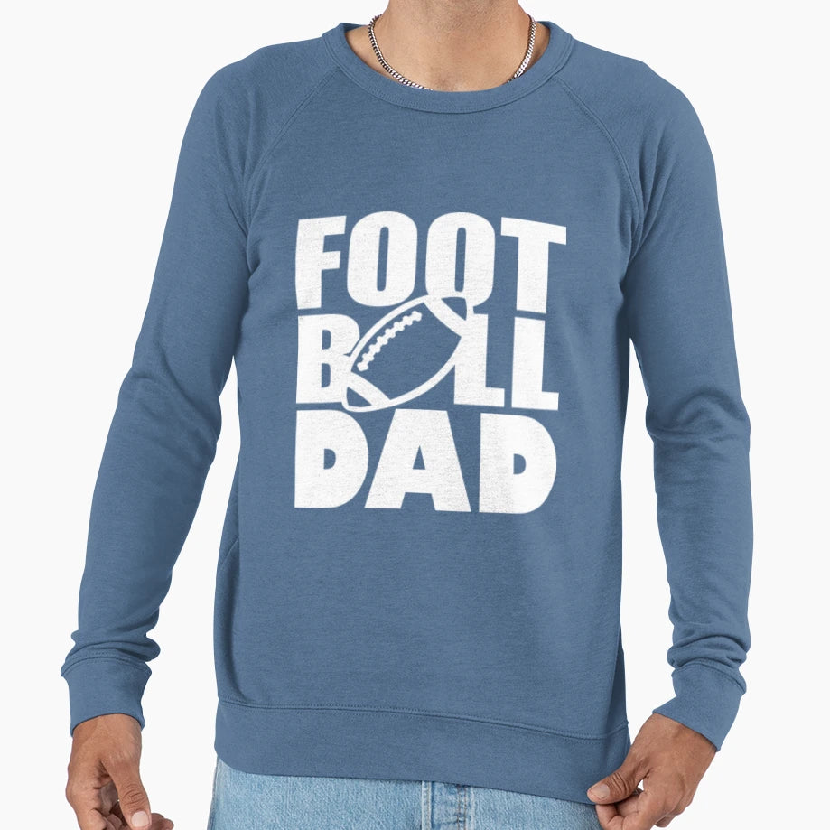Football Dad Sweatshirt - Minimalist Print Unisex - T-Shirt, Sweatshirt, Hoodie