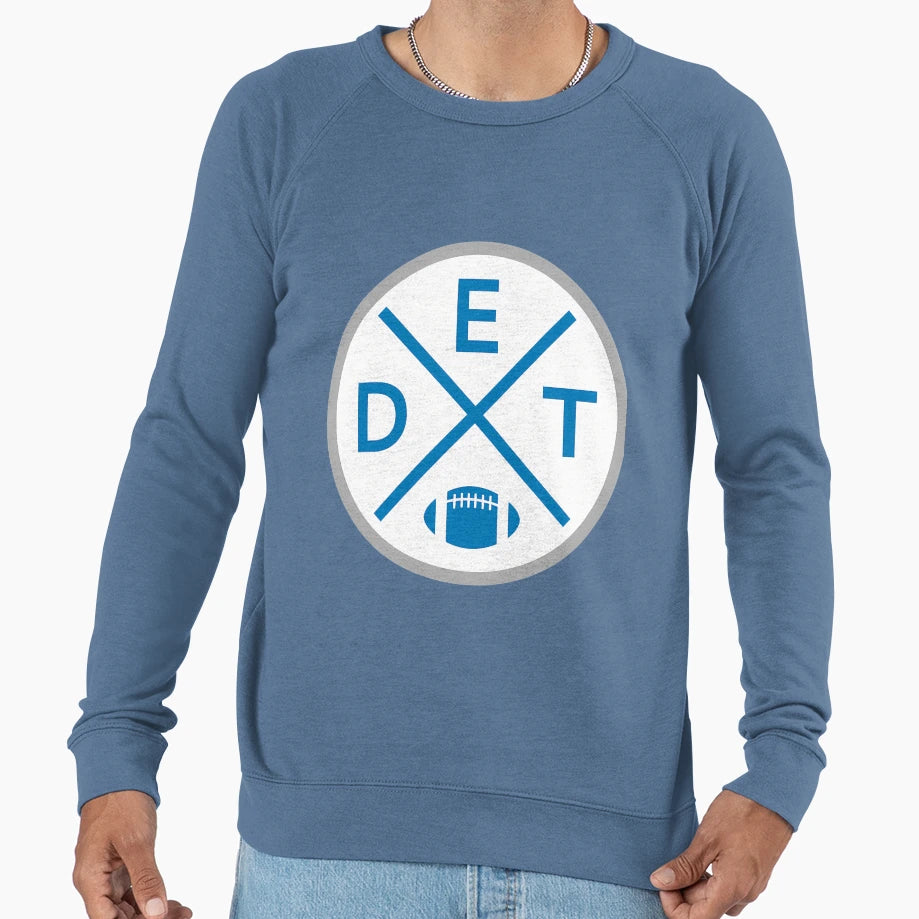 Detroit Football Emblem Det Pride Sweatshirt - Trendy Graphic Unisex - T-Shirt, Sweatshirt, Hoodie