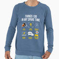 Football Things I Do My Spare Time Sweatshirt - Trendy Graphic for Adults - T-Shirt, Sweatshirt, Hoodie