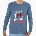 100 Days School Football I Tackled Sweatshirt - Streetwear Style Unisex - T-Shirt, Sweatshirt, Hoodie
