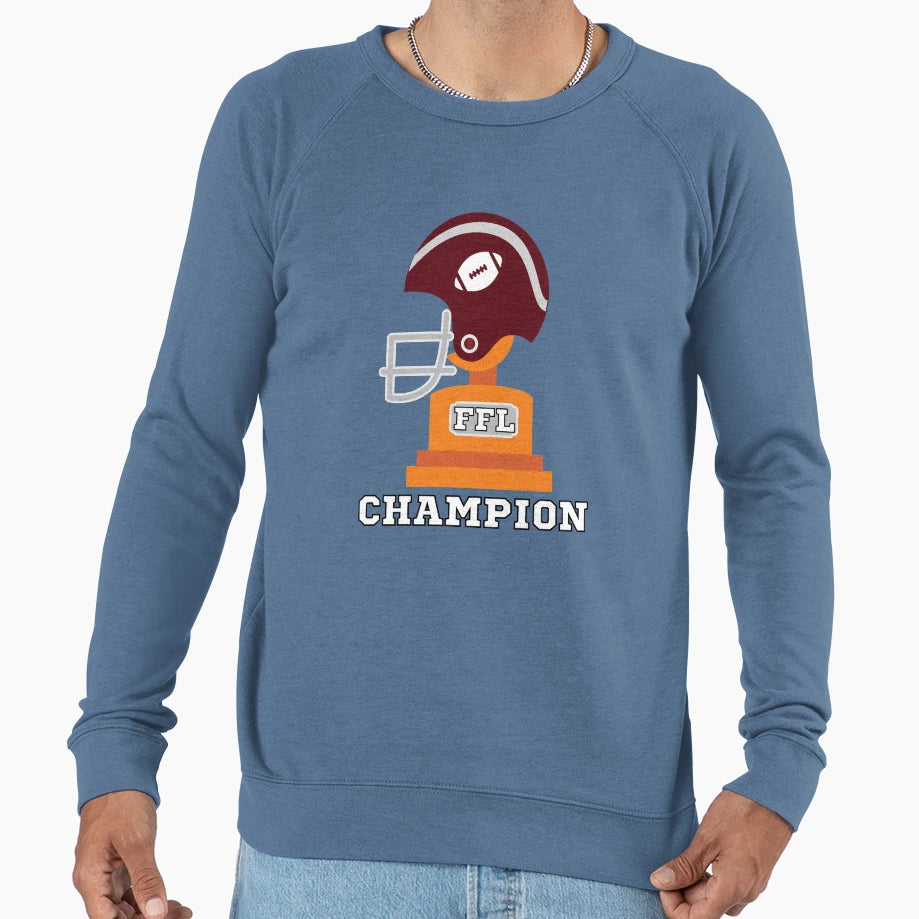 Ffl Champion White Text Sweatshirt - Casual Everyday Wear Men Women - T-Shirt, Sweatshirt, Hoodie