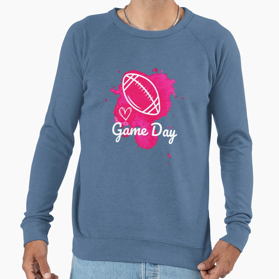 Game Day Time Football Sweatshirt - Aesthetic Graphic for Adults - T-Shirt, Sweatshirt, Hoodie