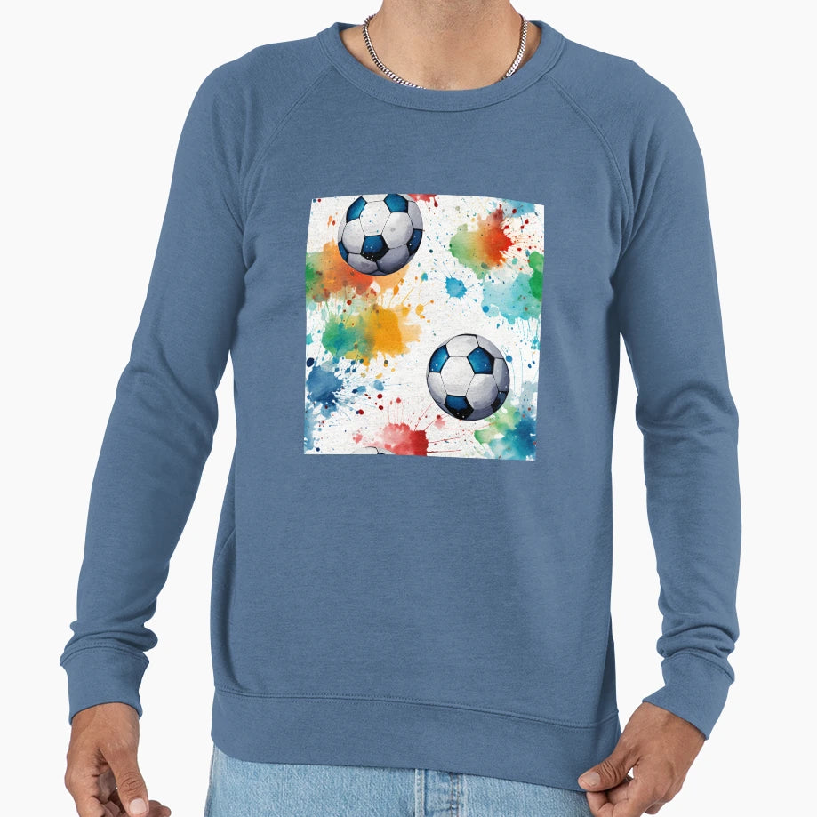Soccer Ball Pattern Sweatshirt - Minimalist Print for Adults - T-Shirt, Sweatshirt, Hoodie