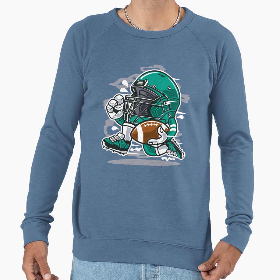 Football Player Sweatshirt - Streetwear Style Unisex - T-Shirt, Sweatshirt, Hoodie