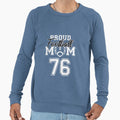 Custom Proud Football Mom Number Sweatshirt - Minimalist Print for Adults - T-Shirt, Sweatshirt, Hoodie