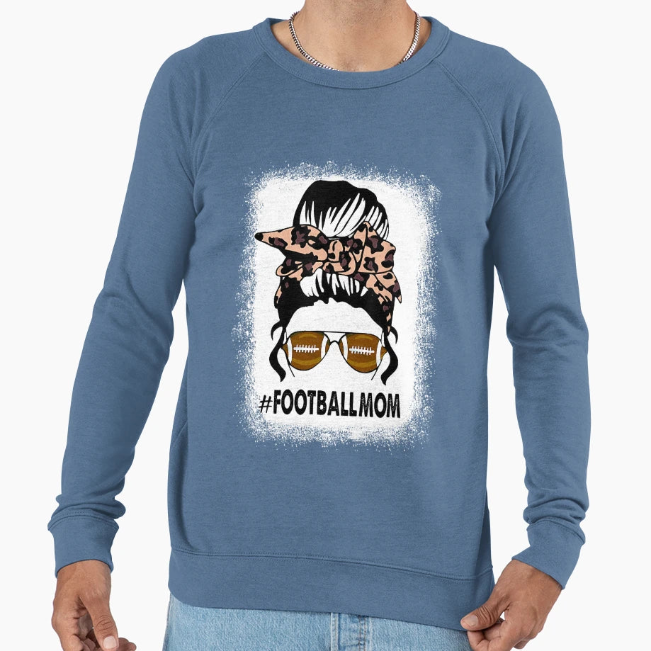 Bleached Football Leopard And Sweatshirt - Minimalist Print for Adults - T-Shirt, Sweatshirt, Hoodie