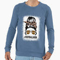 Bleached Football Leopard And Sweatshirt - Minimalist Print for Adults - T-Shirt, Sweatshirt, Hoodie