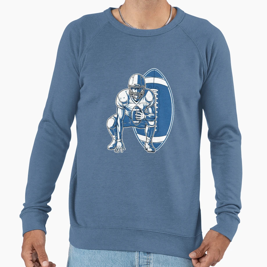 American Football Player Split T-Shirt - Casual Everyday Wear Men Women - T-Shirt, Sweatshirt, Hoodie