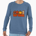 Cozy Season Pumpkin Coffee Football Sweatshirt - Unique Graphic Unisex - T-Shirt, Sweatshirt, Hoodie
