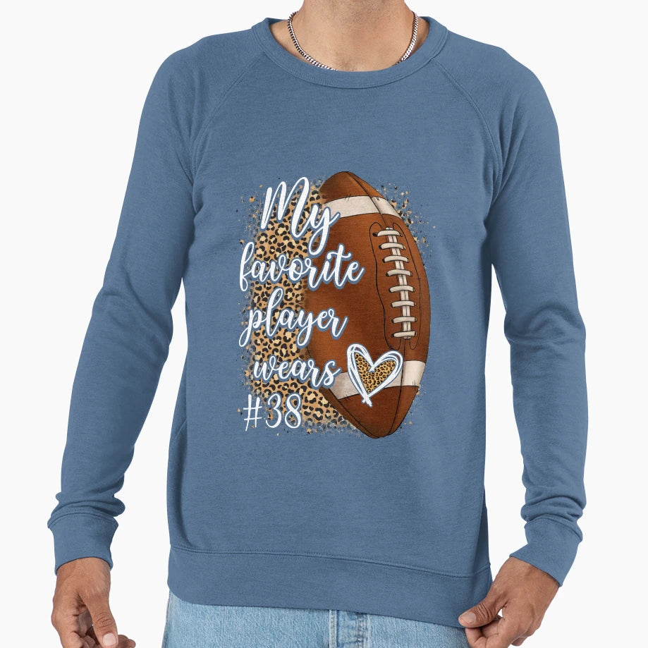 My Favorite Player Wears 38 T-Shirt - Fun Novelty Design Men Women - T-Shirt, Sweatshirt, Hoodie